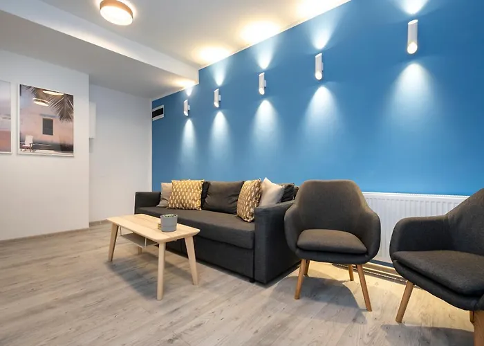Апартаменти Blue Design In Magheru Бухарест